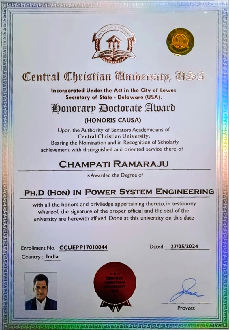 Doctorate Award